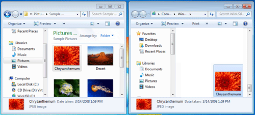 Two Window Instances Side by Side